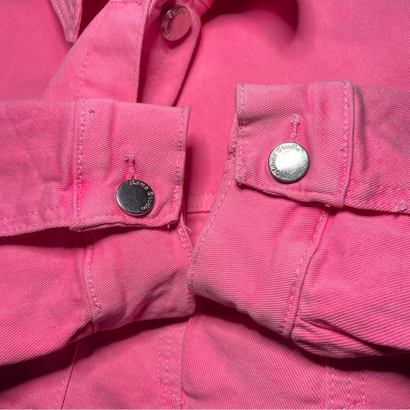 Roma Studio premium collection pink distressed edge cropped jacket - Picture 8 of 10
